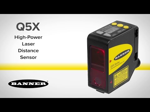 Q5X Series: High Power, Mid-Range Laser Distance Sensor