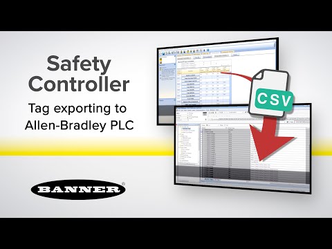 Export Safety Controller Tags to Allen-Bradly PLC