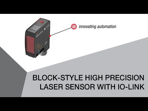 Block-Style High Precision Laser Sensor with IO-Link