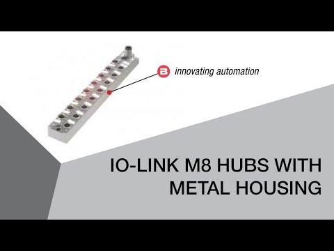 IO-Link M8 Hubs with Metal Housing